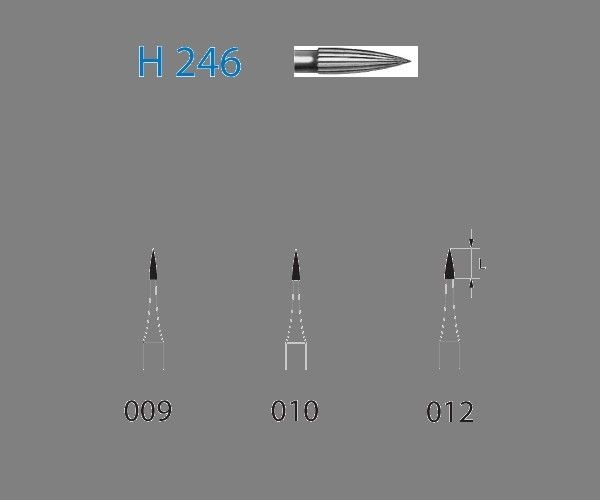 FRESA KOMET CARBURO CLINICA 5uds. H246.314