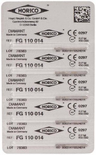 [HO0072] FRESA DIAMANTE HORICO F.G. 5uds. 110. (.014)