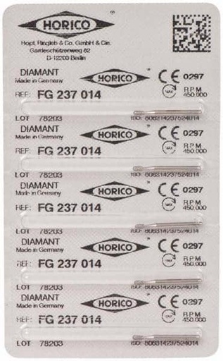 [HO0097] FRESA DIAMANTE HORICO F.G. 5uds. 237. (.014)