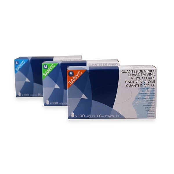 GUANTES VINILO 100uds.