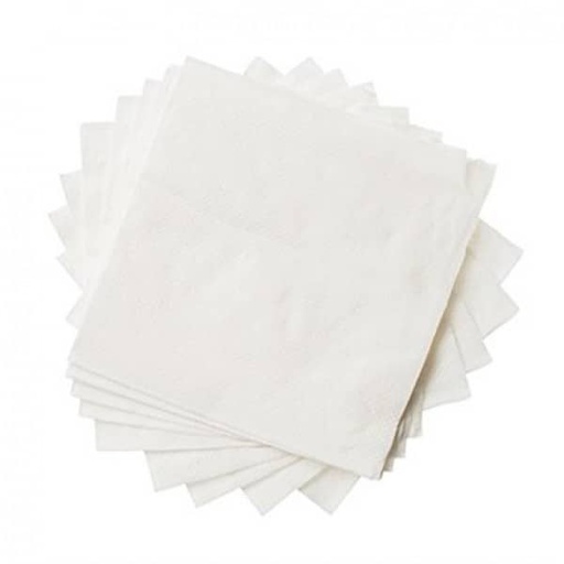 [KC0001] SERVILLETAS BLANCAS 2 CAPAS 30x30 (100uds.)