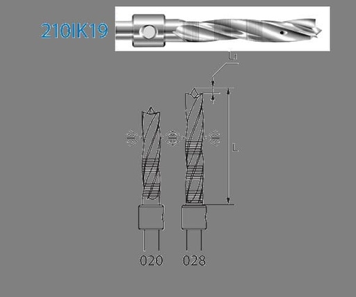 [KO3070] FRESA KOMET ACERO CIRUGIA REFRIG INTERNA 210IK19.204 (.020)