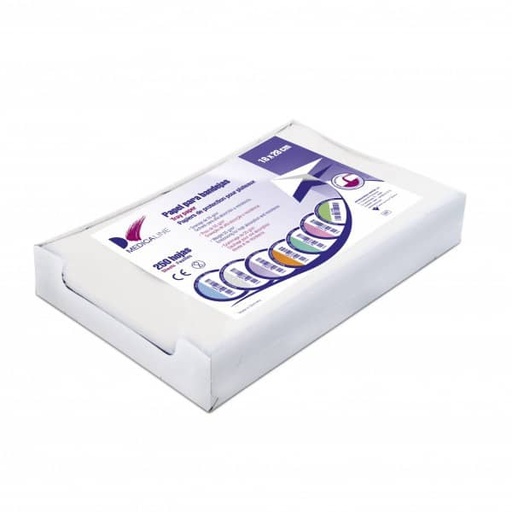 [ME0984] PAPEL ABSORBENTE BANDEJAS 18x28cm. 250u. (Blanco)