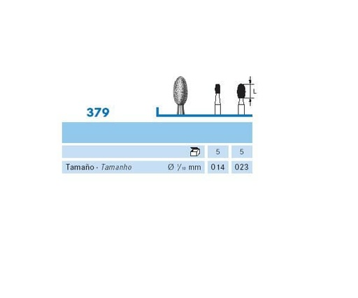[KO3159] FRESA KOMET DIAMANTE LAB 5uds. 379.104. (.014)