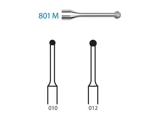 FRESA KOMET DIAMANTE CLINICA 5uds. 801M.314