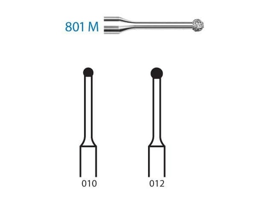 [KO3561] FRESA KOMET DIAMANTE CLINICA 5uds. 801M.314 (.012)