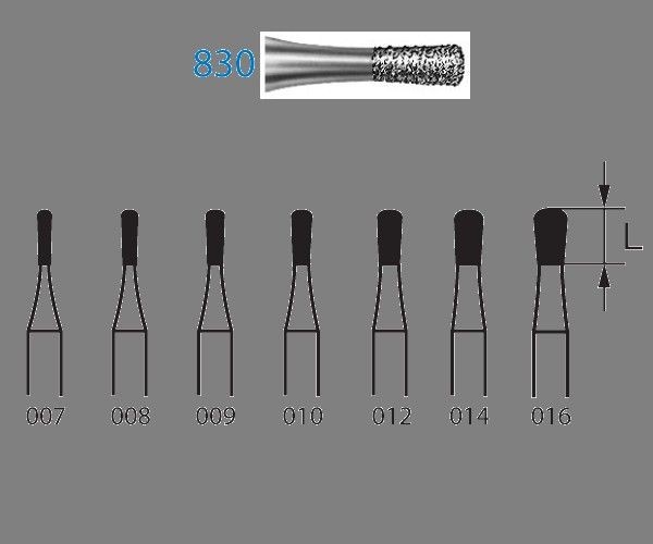 FRESA KOMET DIAMANTE CLINICA 5uds. 830.314