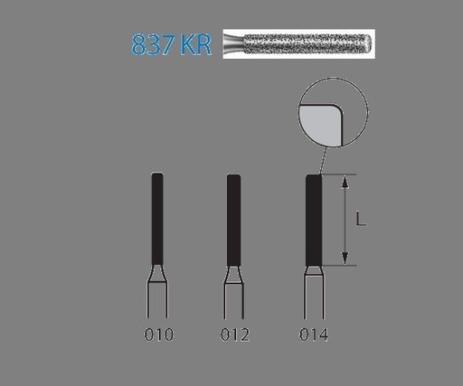 [KO3723] FRESA KOMET DIAMANTE CLINICA 5uds. 837KR.314 (.014)