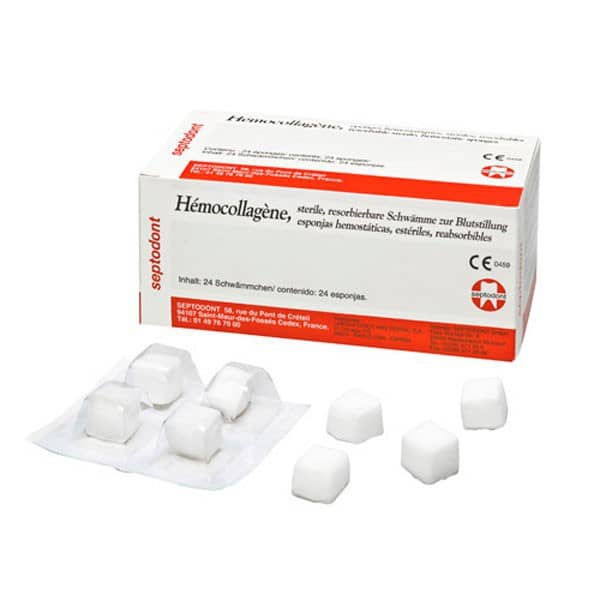 HEMOCOLLAGENE (15x15x8mm) 24ud.