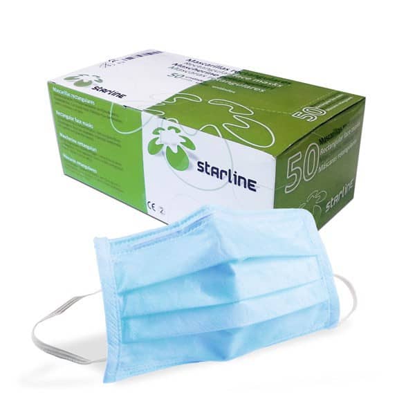 MASCARILLAS STARLINE AZULES 50 UNID VE34002