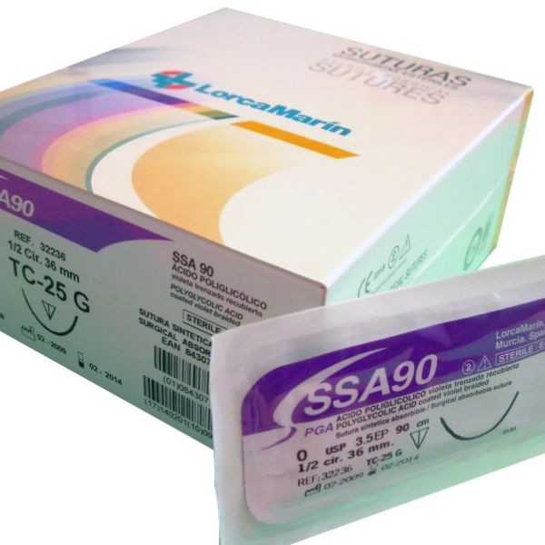 SUTURA SINT. ABSOR. SSA90 TB-10 4/0 36ud.