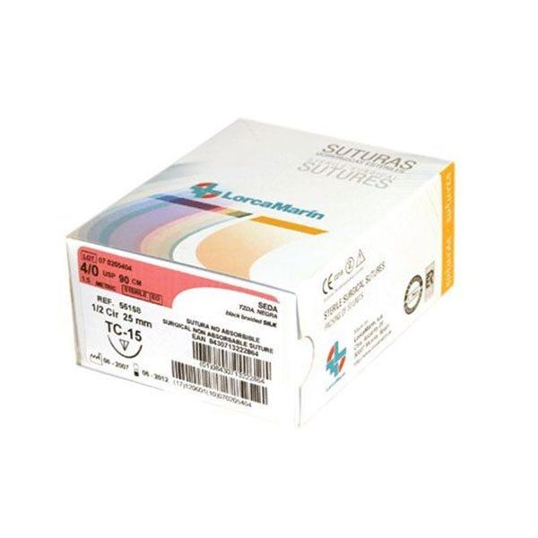 SUTURA SEDA TC-10 3/0 50ud.
