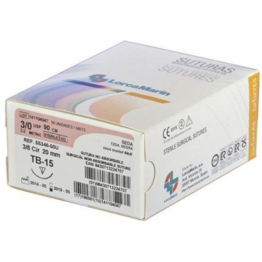 [LO0069] SUTURA SINT. ABSORB. SSA40 TB-15 3/0 36ud.