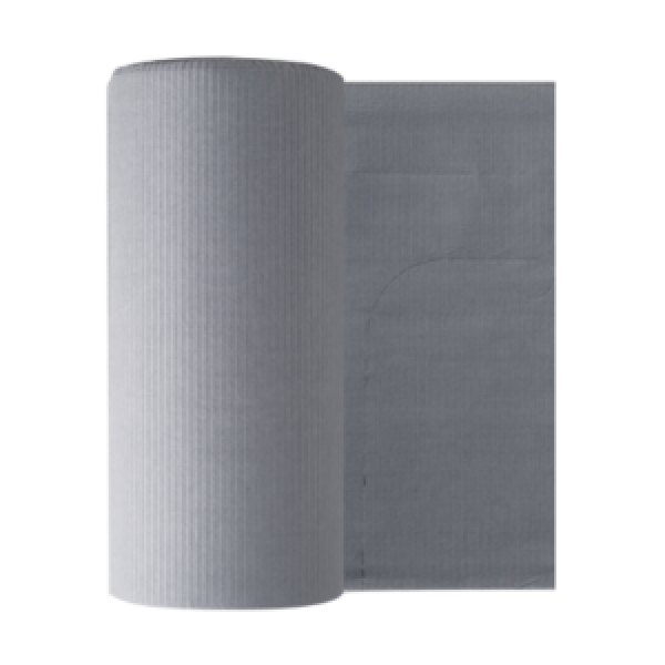 BABEROS EURONDA PAPEL/PLASTICO GRIS 80ud.