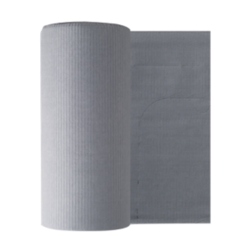 [EU0298] BABEROS EURONDA PAPEL/PLASTICO GRIS 80ud.