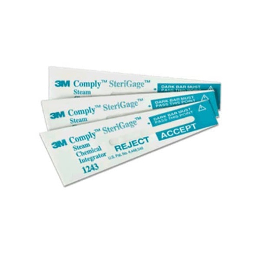 [3M0640] 1243B TIRAS DE CONTROL ESTERILIZACION COMPLY 100U.