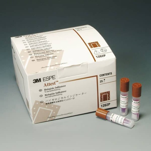 [3M0672] 1262P ATTEST E INDICADOR BIOLOGICO 25 UNI. 3M