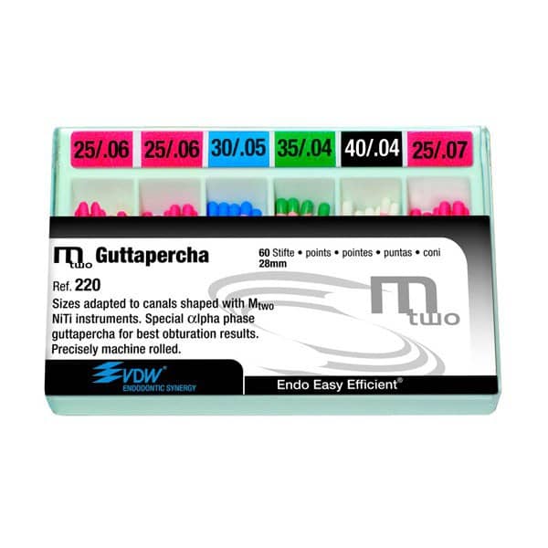 GUTTAPERCHA MTWO 25-40 SURTIDO 60ud.