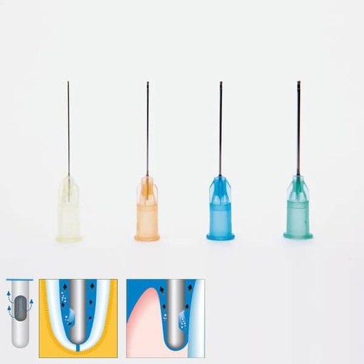 [HN0339] 503 AGUJAS IRRIGACION 6x25 40ud. AZUL