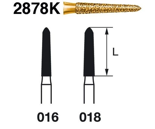 [KO3124] 2878K.314.016 KOMET DIAMANTE CLINICA S2000 5 UD