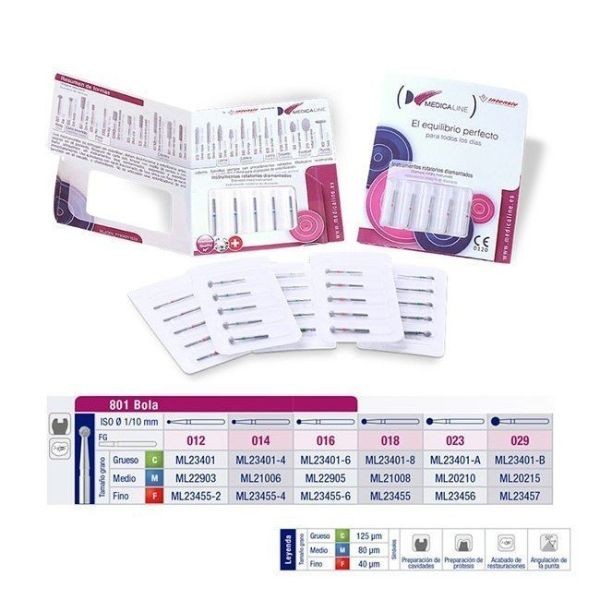 801LC-016 FRESA FG DIAMANTE FIG 697 GRUESO 5 U.