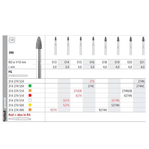 FG 9274/6 390-013 FG DIAM. U-FINO 6ud.