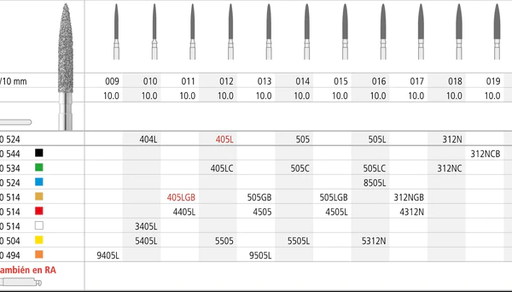 [IN0191] FG 4505L/6 863-015 FG DIAM. FINO 6ud.