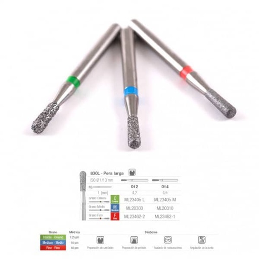 [ME0753] 830LM-014 FRESA FG DIAMANTE FIG 234 MEDIO 5 U.