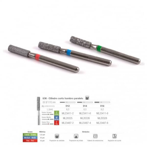 [ME0761] 836M-018 FRESA FG DIAMANTE FIG 110 MEDIO 5 U.