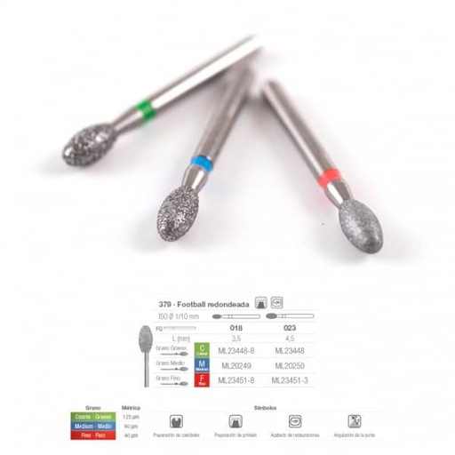 [ME0866] 379F-018 FRESA FG DIAMANTE FIG 277 FINO 5 U.