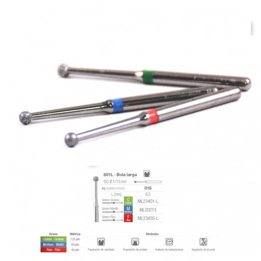 [ME0874] 801F-023 FRESA FG DIAMANTE FIG 001 FINO 5 U.