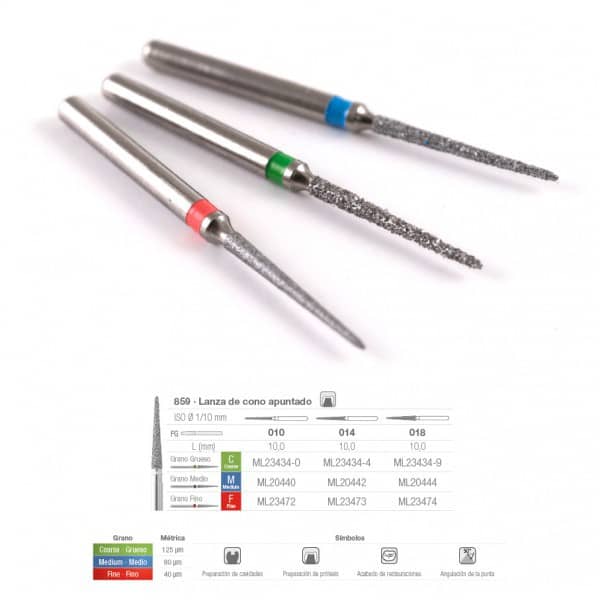 859F-018 FRESA FG DIAMANTE FIG 166 FINO 5 U.