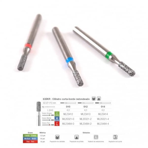 [ME0899] 835KRF-010 FRESA FG DIAMANTE FIG 156 FINO 5 U.