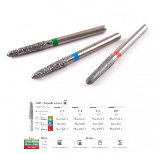 878KF-012 FRESA FG DIAMANTE FIG 298 FINO 5 U.