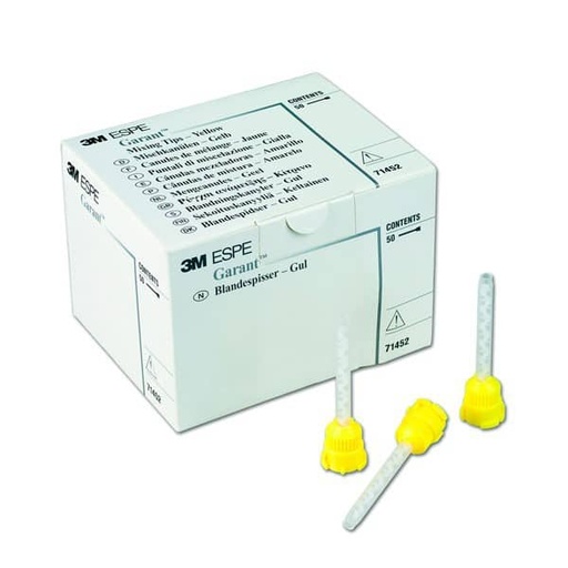 [3M0280] 71452 PUNTAS MEZCLADORAS AMARILLAS 50U.