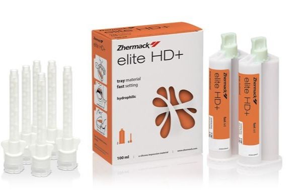 ELITE HD+ TRAY MATERIAL  Fast Set 2x50ml + 6 PUNT
