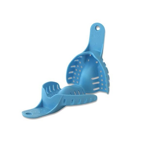 [SR0008] CUBETAS PLÁSTICO AZUL PERFO. SUP. MEDIA 9 U.