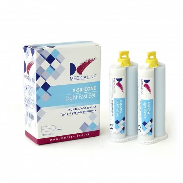 A-SILICONE MEDICALINE LIGHT FAST SET 2x50ml.