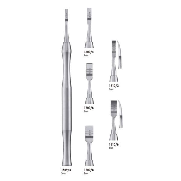 1609/8 OSTEOTOMO CINCEL HUESO