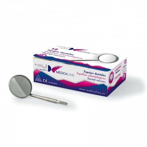 [ME1208] ESPEJO Nº 5 Ø24mm. 12u.480/5-N MEDICALINE