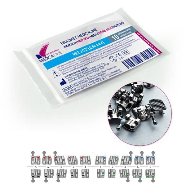 ML95006 Bracket ML metal Roth .022 U2R rep