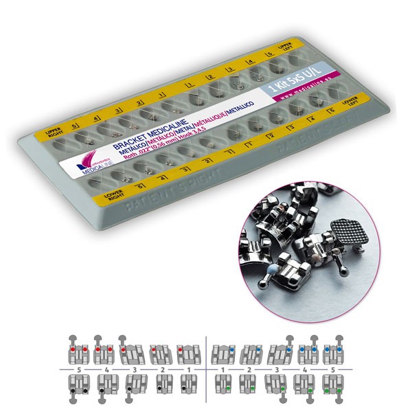 ML95020 Bracket ML metal Roth .018 kit