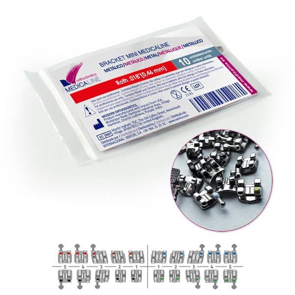 ML95108 Bracket ML metal Mini Roth .022 U4/5R Hook