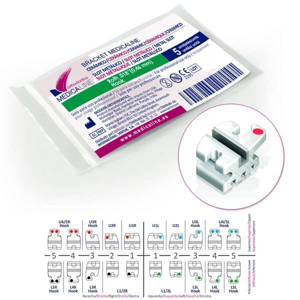 ML95214-1 Bracket ML Cerámico r/metal Roth .022 L3