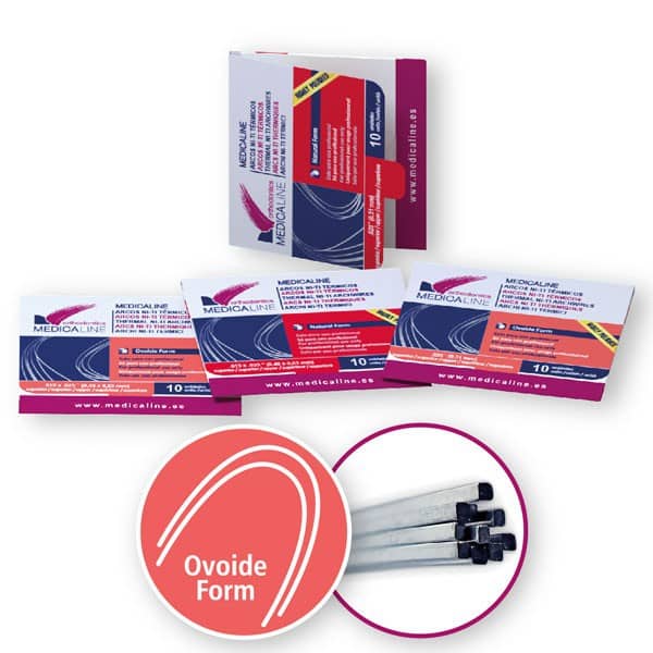 ML96448 Arco ML NiTi térmico rect inf  16x22 Ovoid