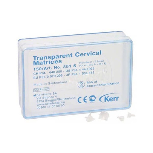 [HN0249] 851S MATRICES CERVICAL TRANSPARENTES 150ud.