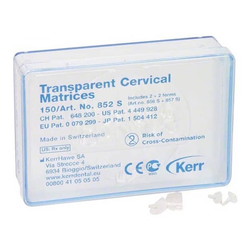 [HN0250] 852S MATRICES CERVICAL TRANSPARENTES 150ud.