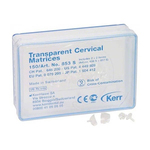 [HN0163] 853S MATRICES CERVICAL TRANSPARENTES 150ud.