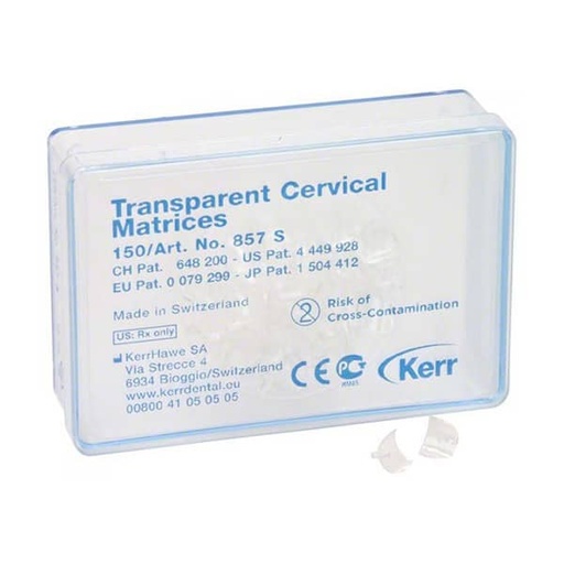 [HN0251] 857S MATRICES CERVICAL TRANSPARENTES 150ud.
