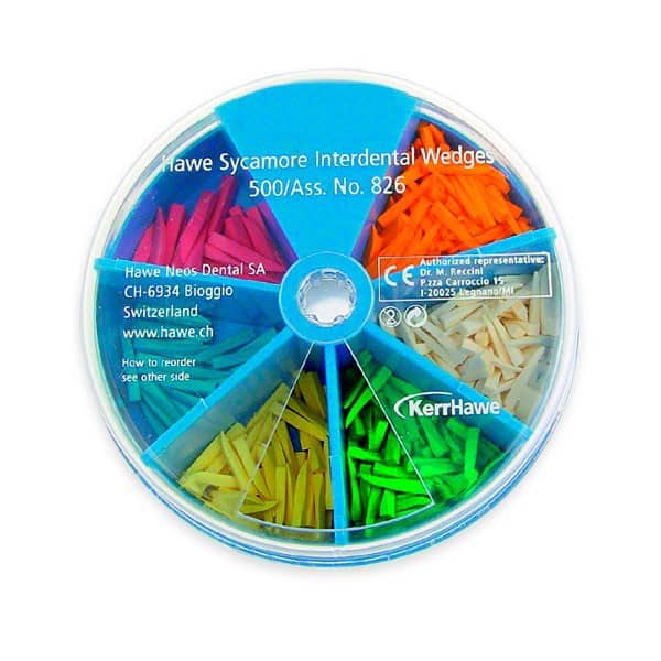 826 CUÑAS MADERA SURTIDO C/DISPENSADOR 500ud.